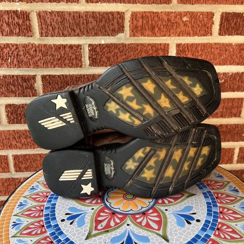 Cody James Mens ASE7 US 8 D Star Lite Performance Western Boots NEEDS INSOLES